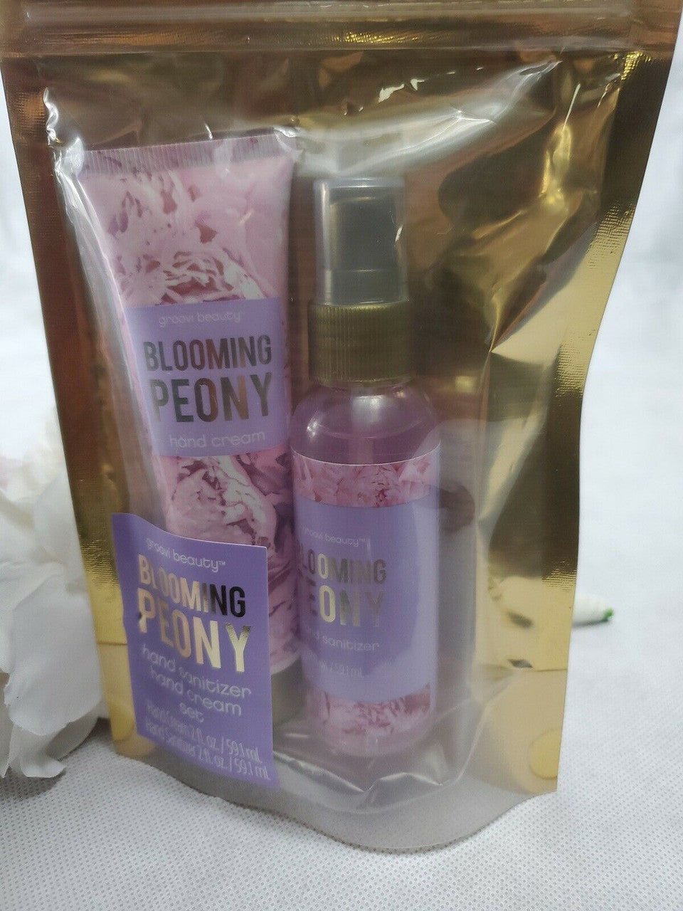 Blooming Peony Gift Set Hand Cream Exp 10/2023 Great for Travel