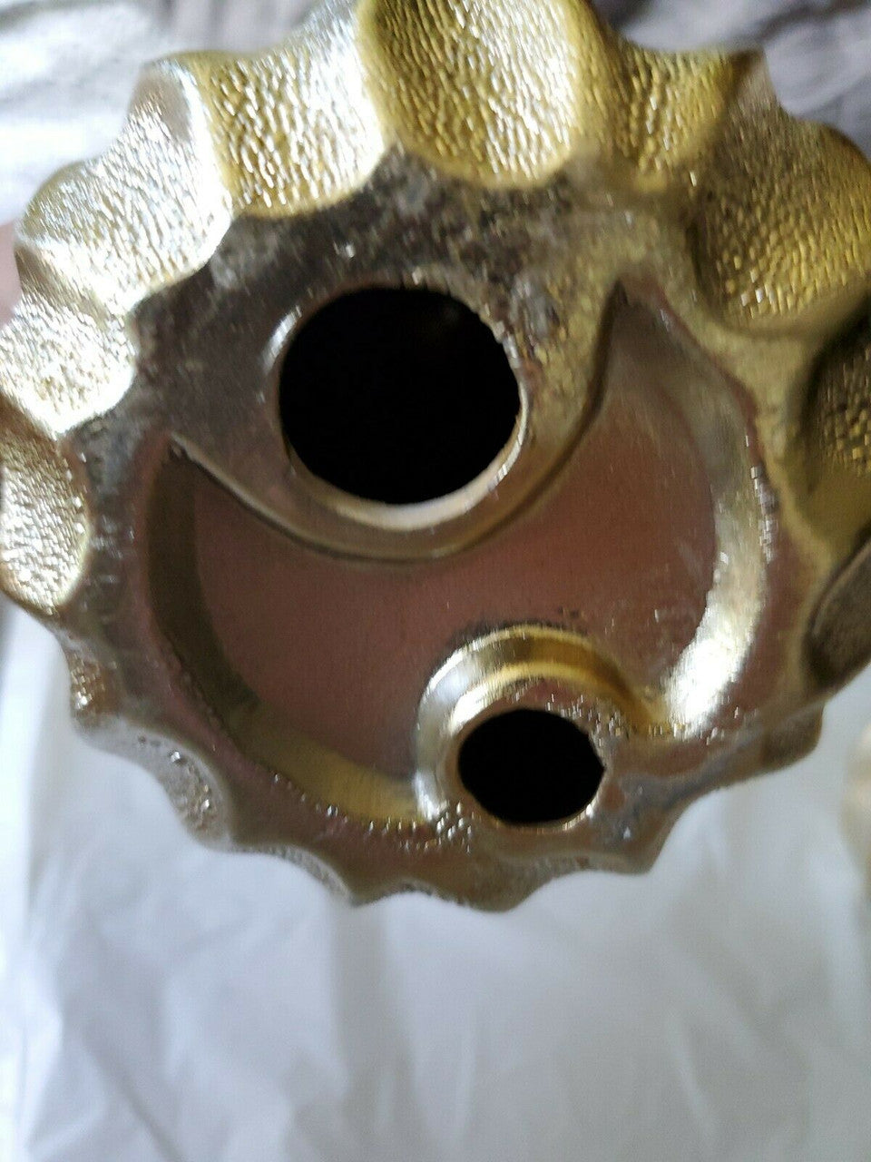 Halloween Shiny Metal Pumpkins Gold Thanksgiving Decorations pair