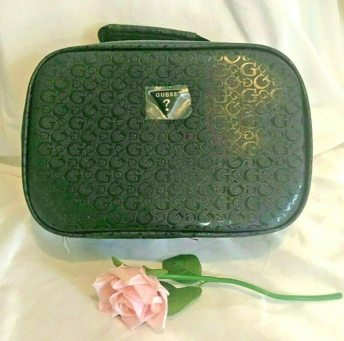 Guess Tote / Handbag Ladies Junction Travel Lunchbox Black/Glossy