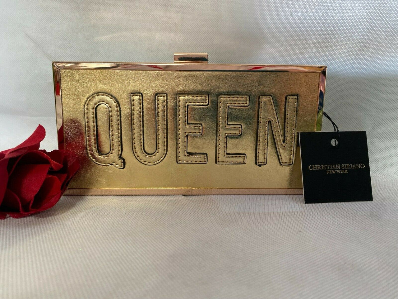 Jenny Minaudiere Christian Siriano Women Box Purse Queen Chain Strap