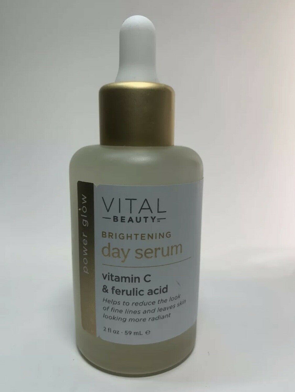 Vital Beauty Brightening Day Serum Vitamin C & Ferulic Acid Power Glow 2 fl oz