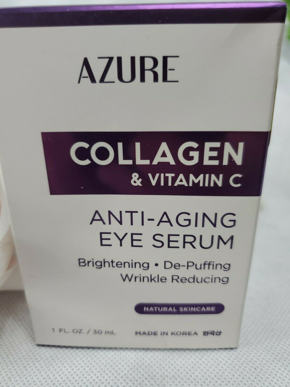 Azure Collagen & Vitamin C Anti-Aging Eye Serum 1.0 Fl oz NO WRINKLES