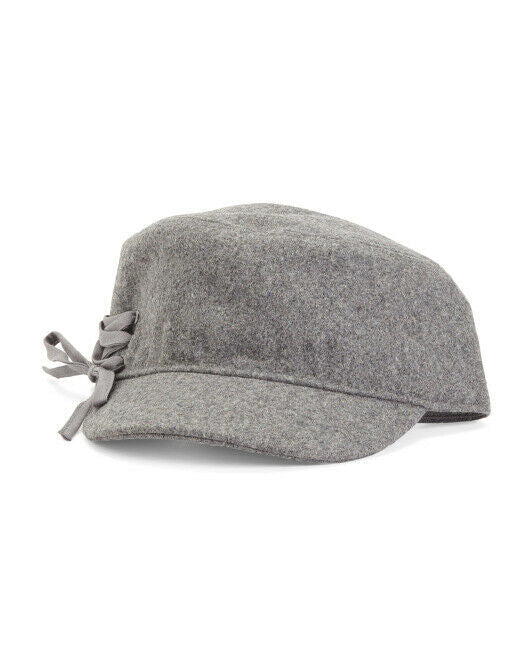 SWEET TURNS Cadet Hat VANESSA With Side Solid Lace Detail one size women grey