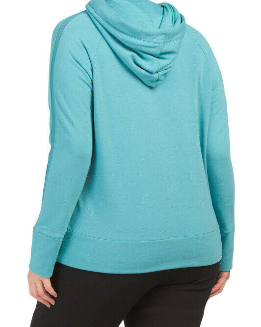 JOCKEY Plus Fleece Hoodie Aqua XL (1X) MWT