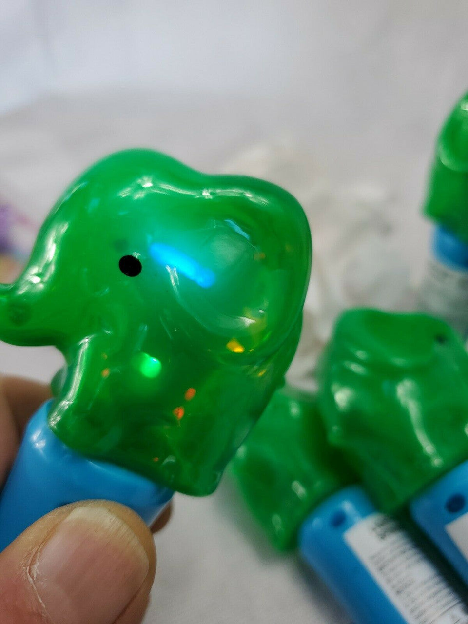 CoolLite Light Up Spinner Toy Elephant Battery OP Hand Held 3+ Lot of 6