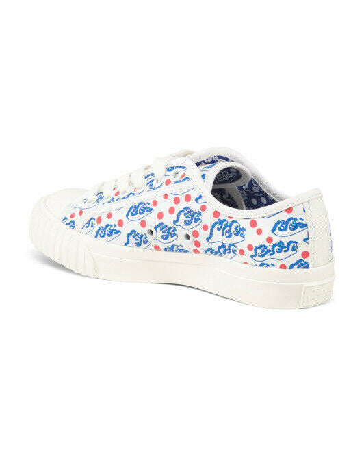 JULIEN DAVID BATA Lace Up Sneakers Size 4 printed textile Bata athletic