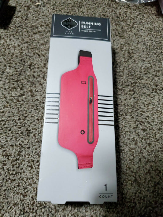Women Running Belt Fanny Pack Hiking Jogging Phone Carrier Pink DASHING