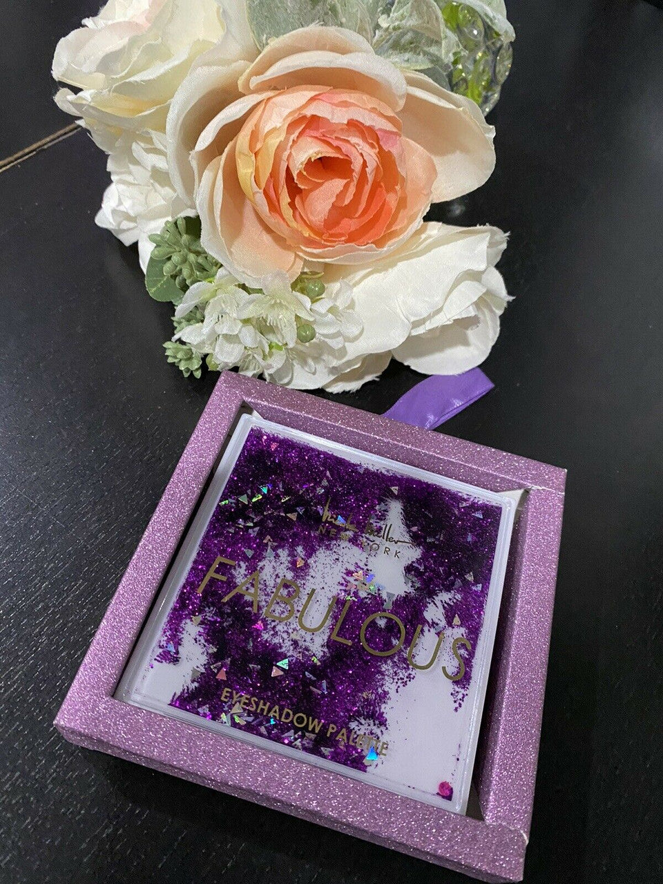 Nicole Miller NY Fabulous Eyeshadow Palette compact mirror cute box