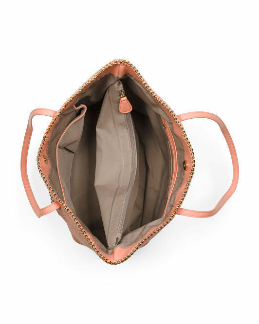 Metallic Wash Tote BLUE SR SQUARED BY SONDRA ROBERTS