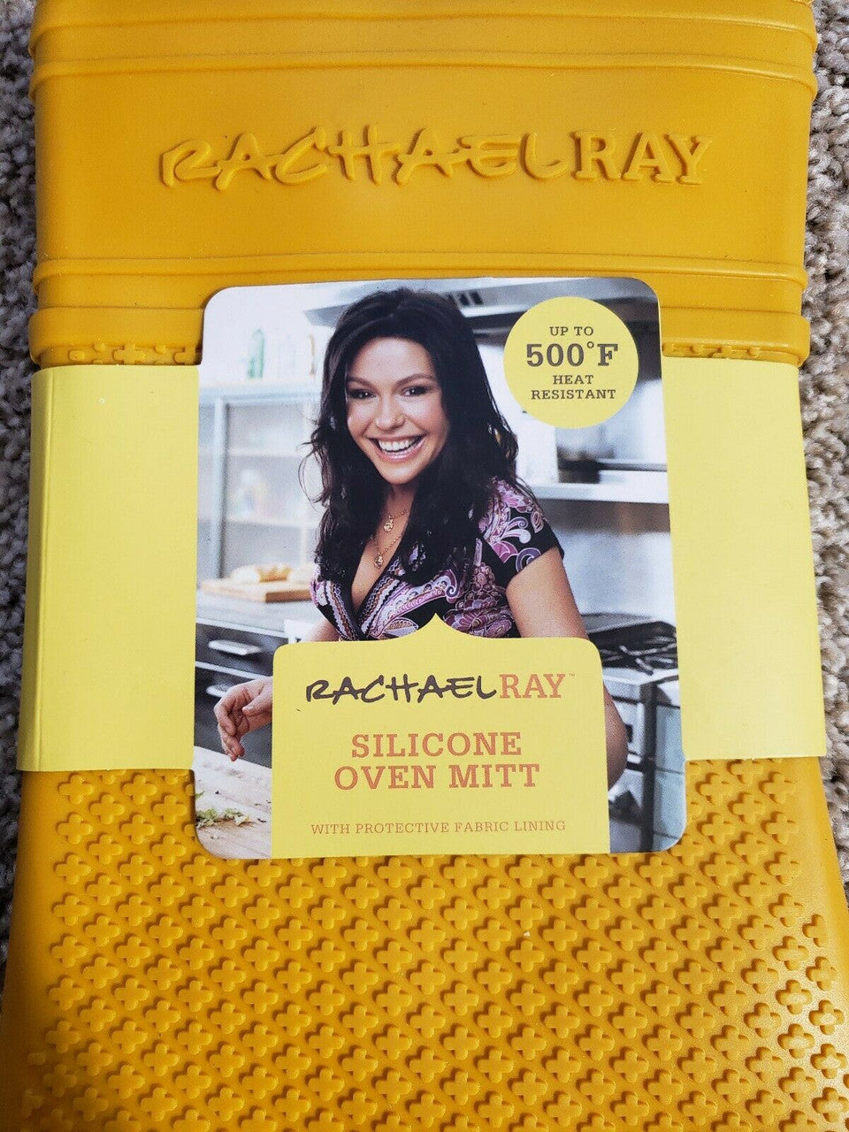 Oven Mitt by Rachael Ray Silicone Professional Quality Yellow