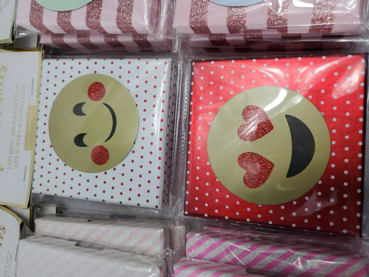 Gift Card Holder Box Lot of 8 for Birthday Valentines Holiday 4in×4in boxes