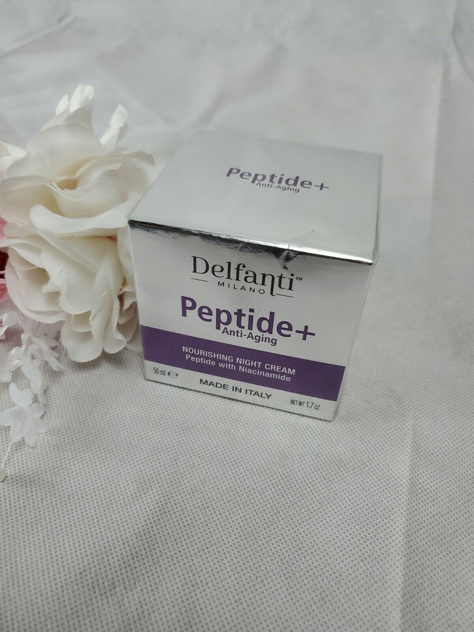 DEFANTI Peptide+ Anti-Aging Nourishing Night Cream with Niacinamide. 1.7oz