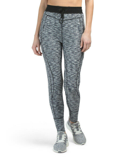 Blanc Noir Cloud High Rise Pockets Hybrid Jogger Legging Fitted Pants