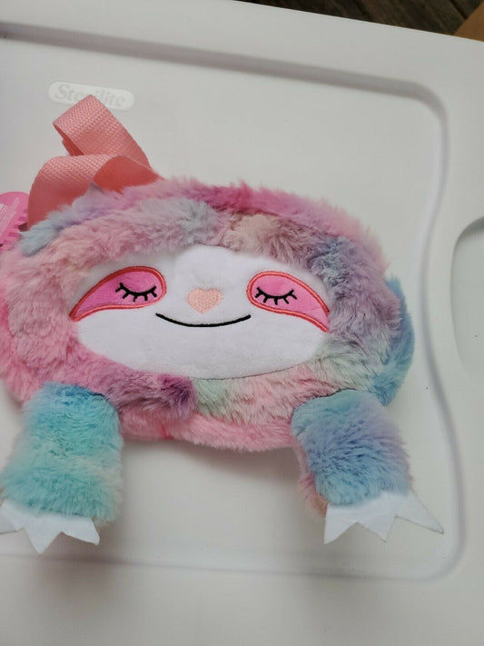 Sloth Rainbow Soft Plush Fanny Pack Waist Pouch Adjustable