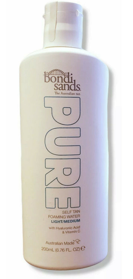 Bondi Sands PURE • DARK • Self Tan FOAMING WATER with Vitamin C •  6.76 oz