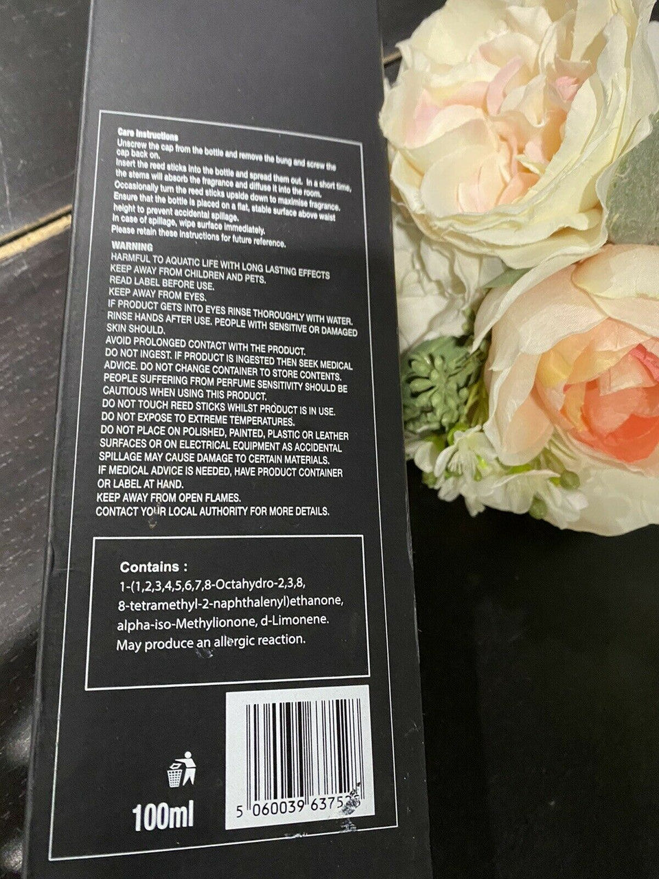 Amber Noir Fragranced Reed Diffuser – 100mL / 3.52 oz by Copenhagen Candle Company