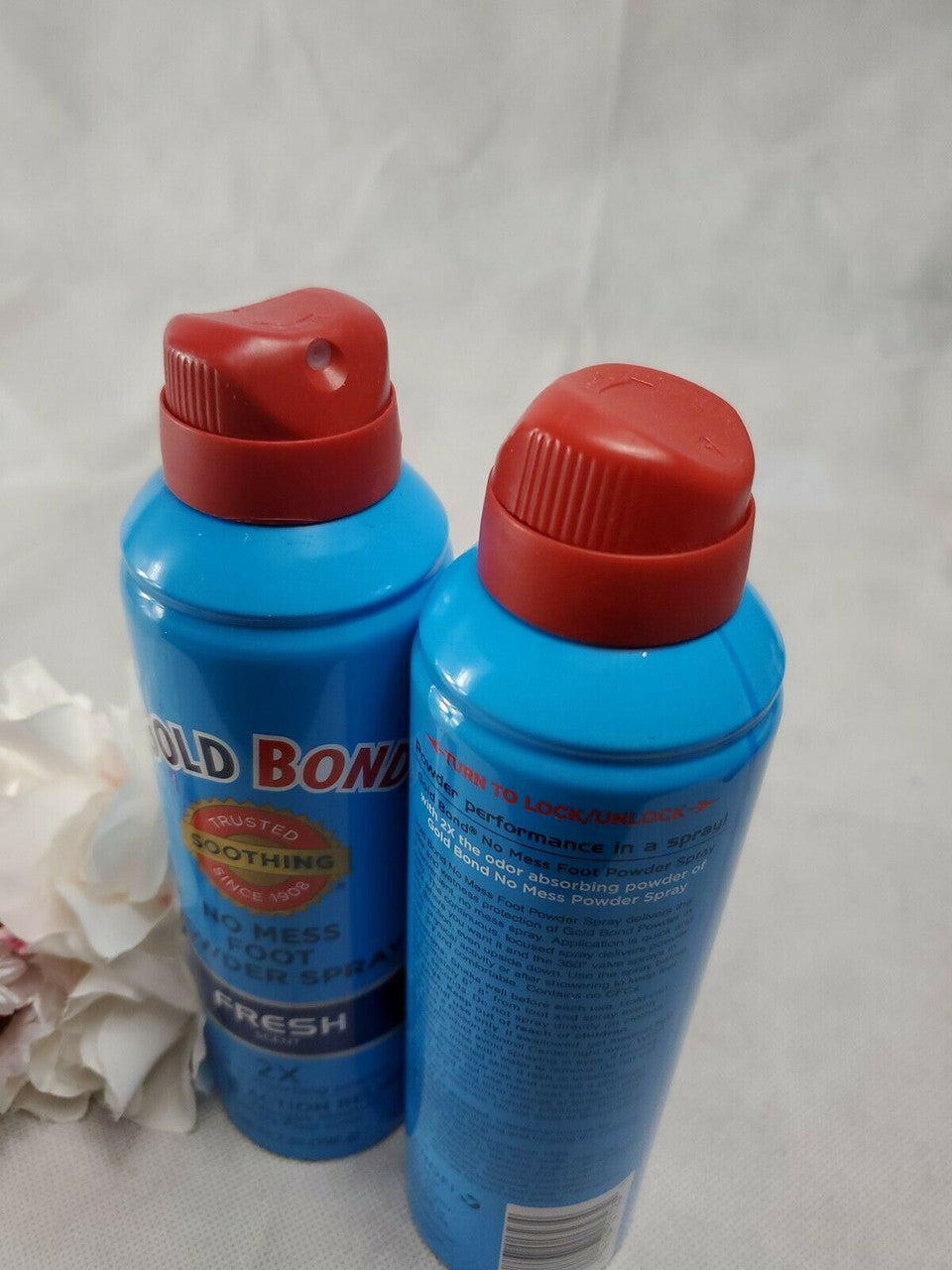 2 Pack Gold Bond No Mess Foot Powder Spray Fresh 7 Oz Each