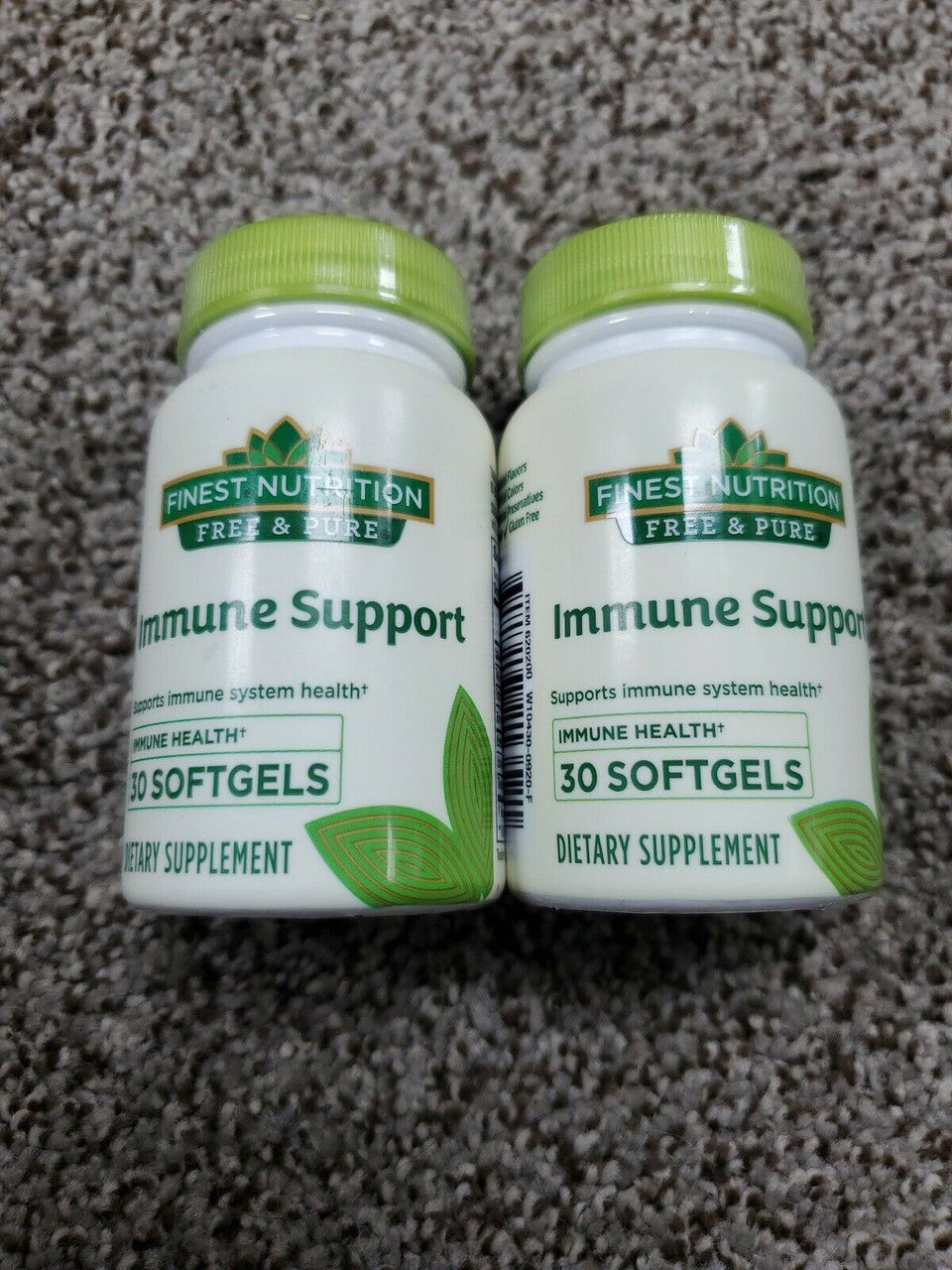 2 Finest Nutrition Immune Support 30 Softgels Per Bottle