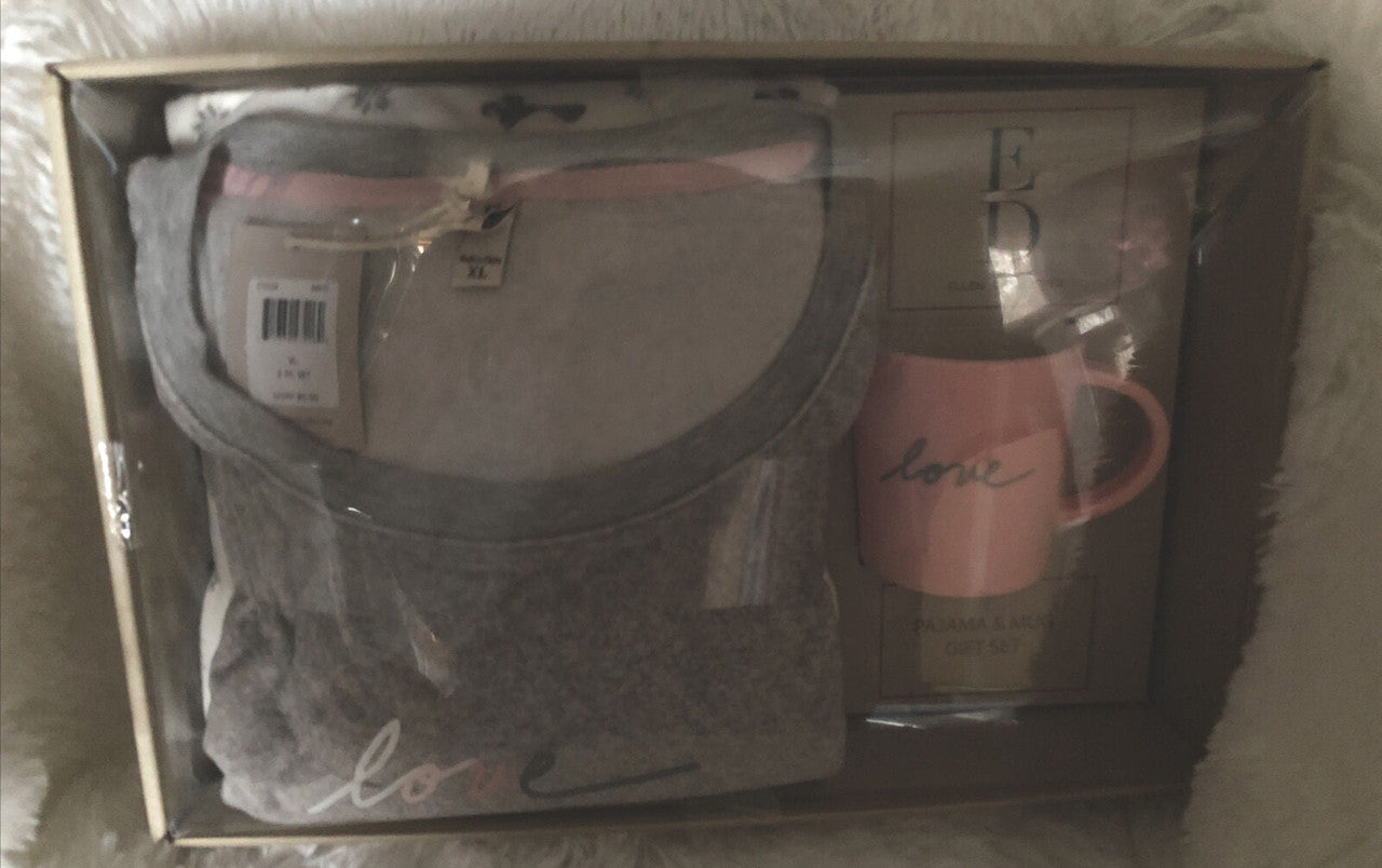 Ellen Degeneres Pajama PJ & Mug Gift Set X-Large