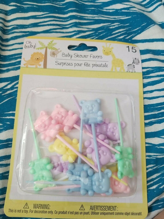 Greenbrier International baby shower favors mini pacifiers 18 count pack