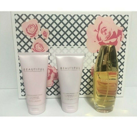 BEAUTIFUL perfume gift set with three Estee Lauder fragrance items in original box