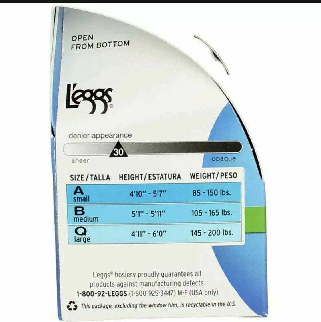 L'eggs Sheer Energy Control Top Pantyhose Suntan 65608 Size Q Reinforced Toe