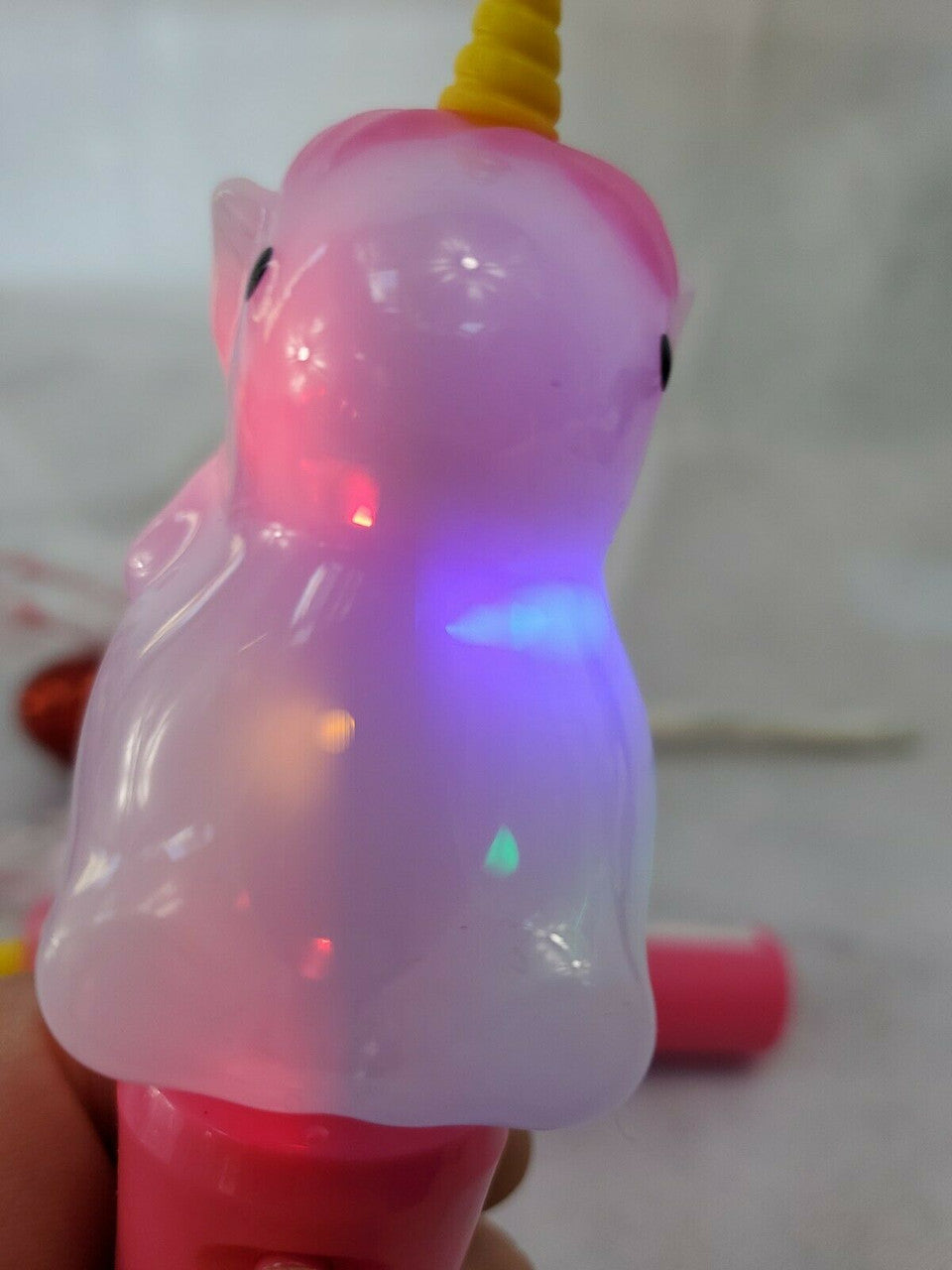 CoolLite Light Up Spinner Toy Unicorn  Battery OP Hand Held 3+ Lot of 2