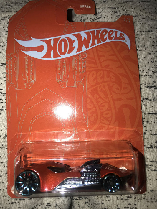 Hot Wheels Twin Mill III Blue and Satin 4 of 5 on Orange Cardback