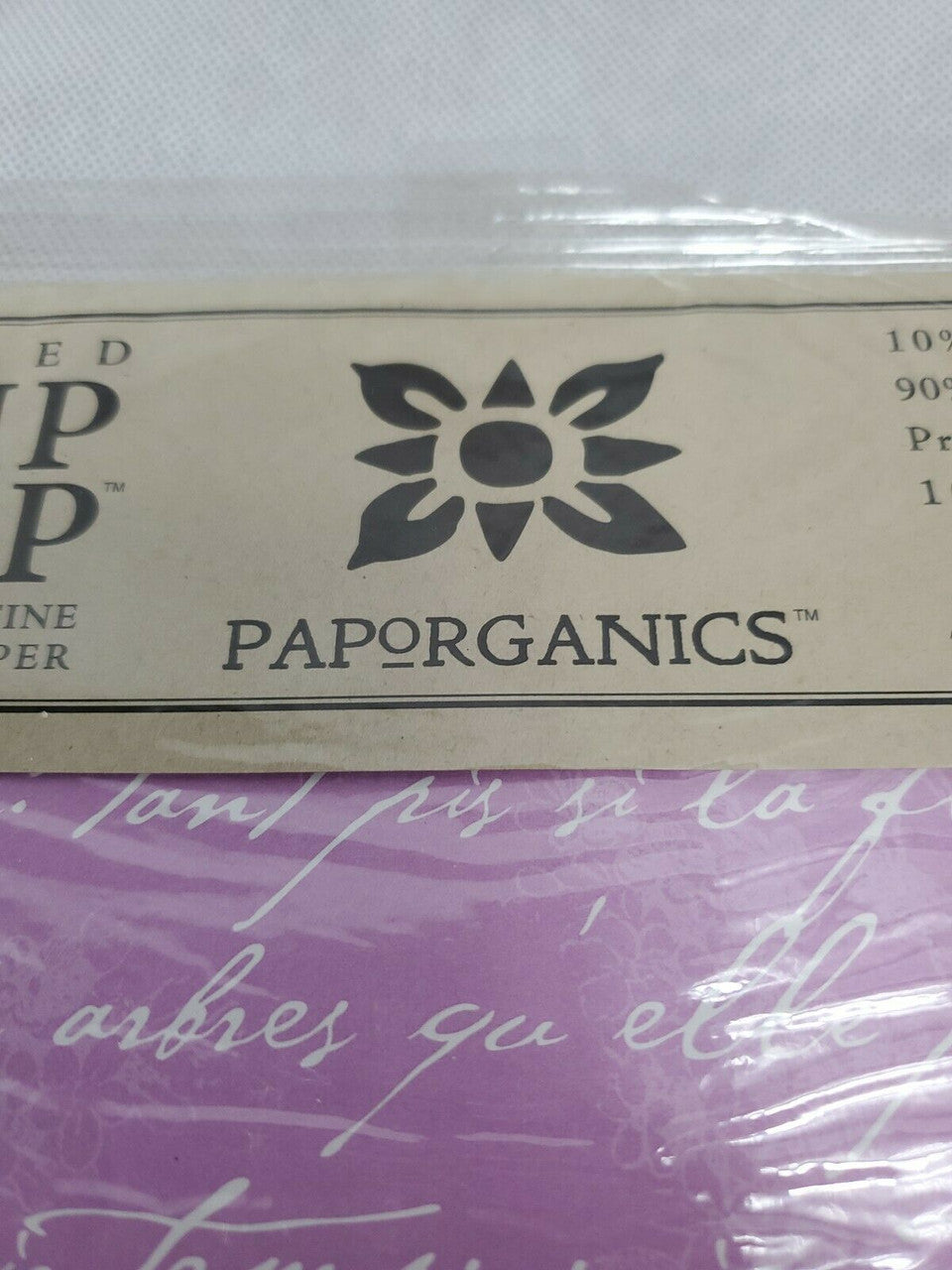 Recycled Flax Wrap Paper Gift Wrap 24×36 sheets(2) Surprise by PAPoRGANIC
