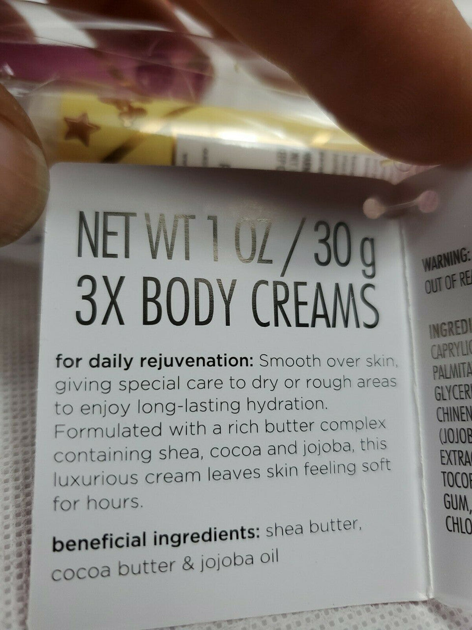 Bodycology Moisturizing Body Creams 3 Pack Gift Set 30G each