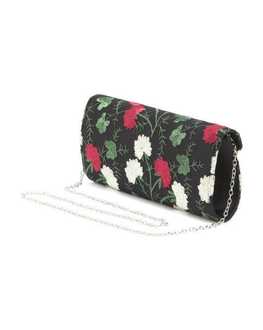 NINA Floral Envelope Clutch flowers