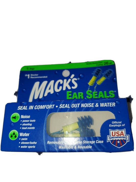 Macks Ear Seals Dual Purpose Earplugs 26dB 1 Pair