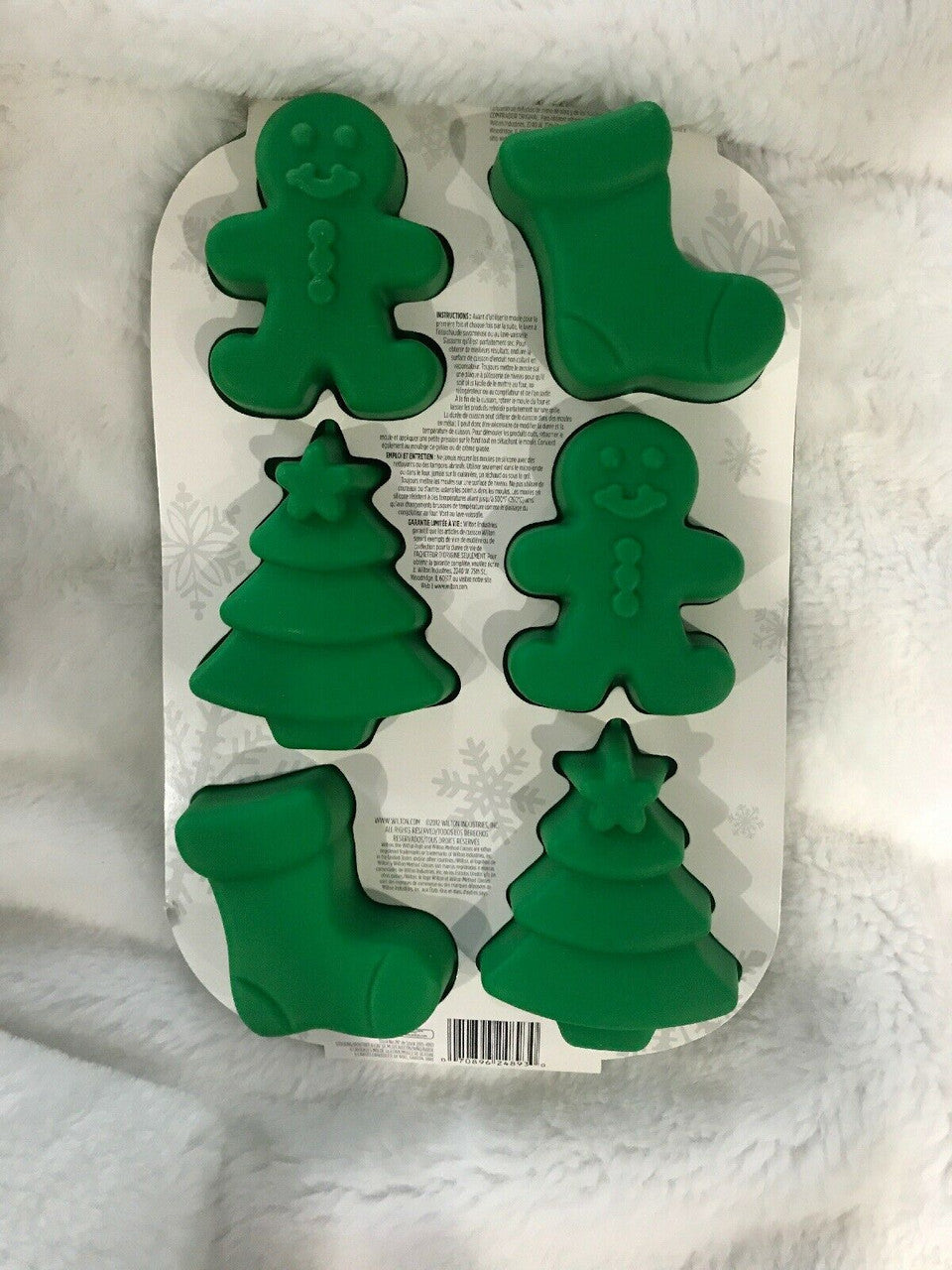 Wilton Silicon Mold Christmas Xmas 6 Cavities