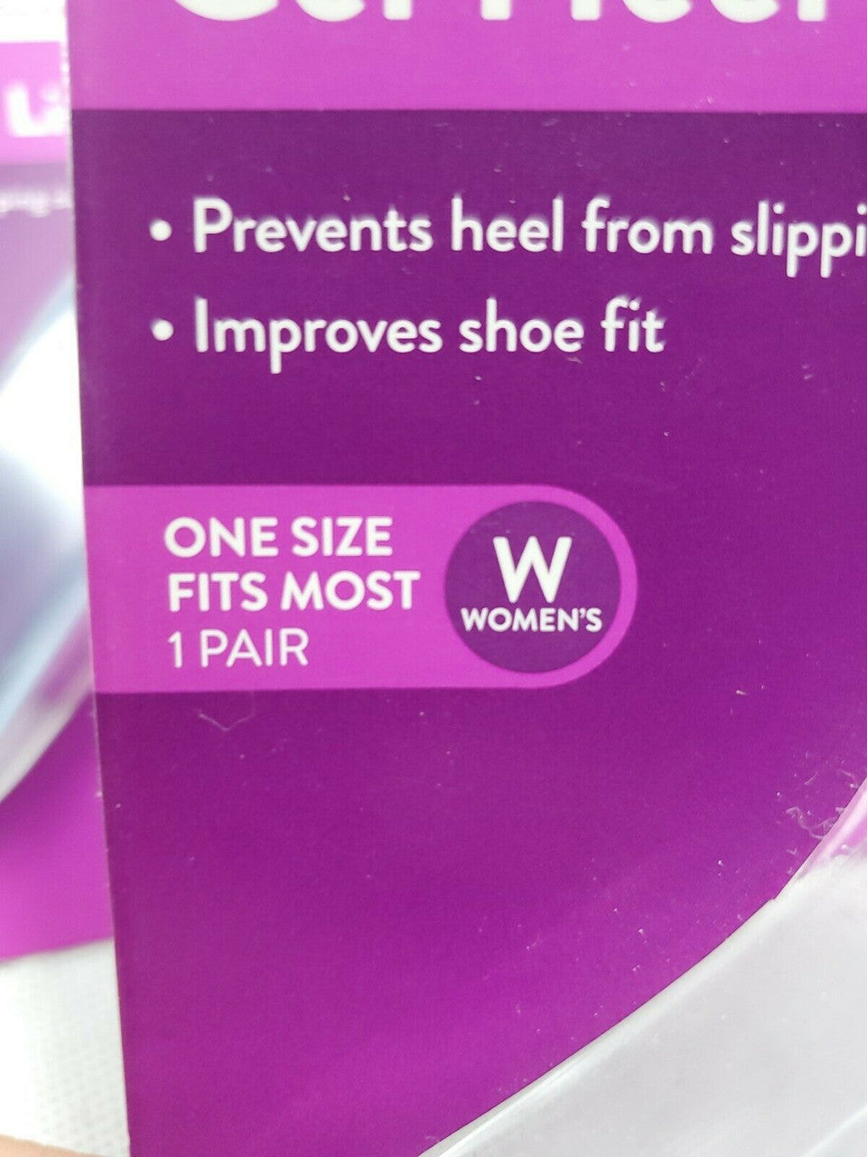 5 Pairs  Women Gel Heel Clear Liners Walgreens One Size Fits All
