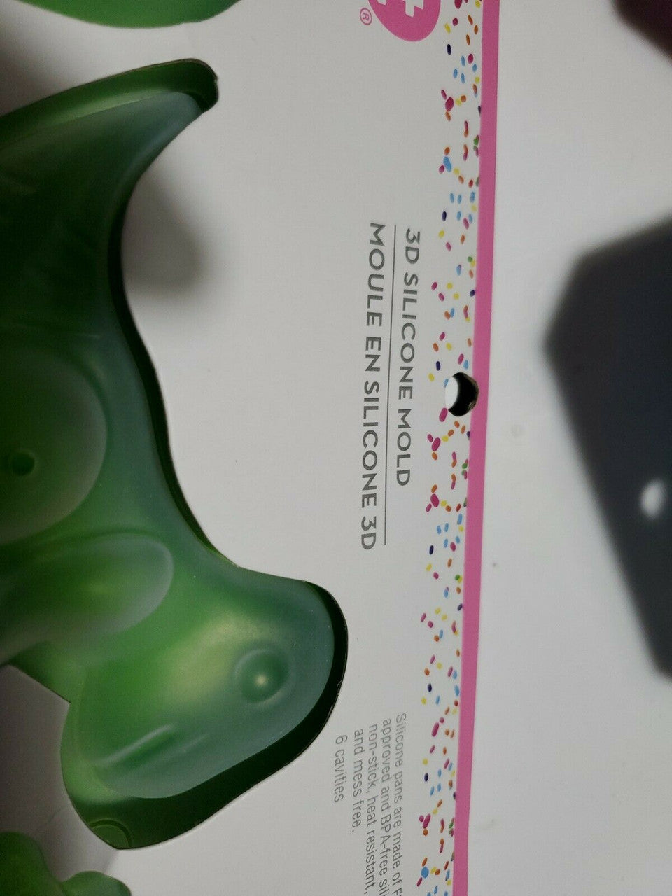 Celebrate It Dinosaur Silicone Mold 2pc 6 Cavities Bake Freeze Stegosaurus T