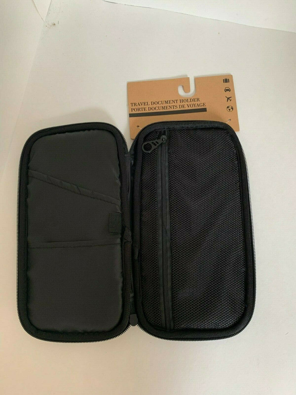 Set of 2 Pouches 1 Tech Organizer And 1 Travel Document Organizer
