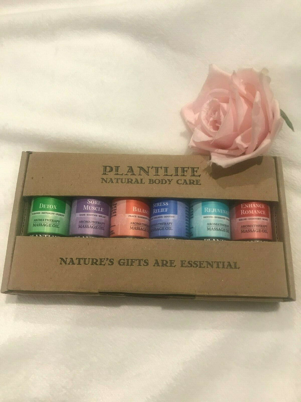 Essential Oils Plantlife Aromatherapy Spa Massage Office Home 6x0.6oz Bottles