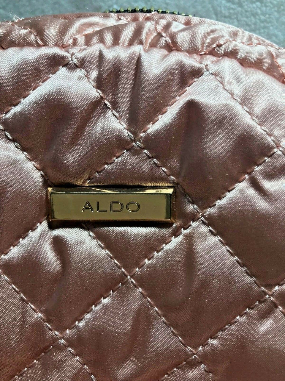 Aldo Edriana Backpack Quilted Pink Crushed Velvet Women Girl New Without Tags