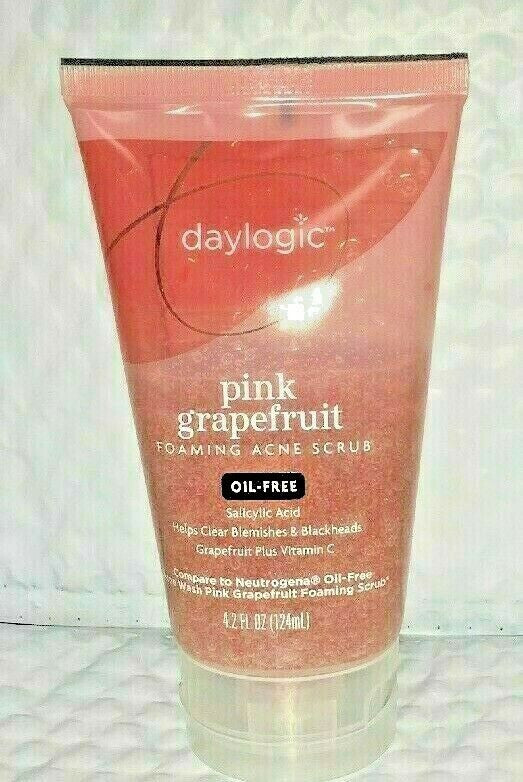 Daylogic Pink Grapefruit Foaming Acne Scrub Oil Free 4.2 Ounces