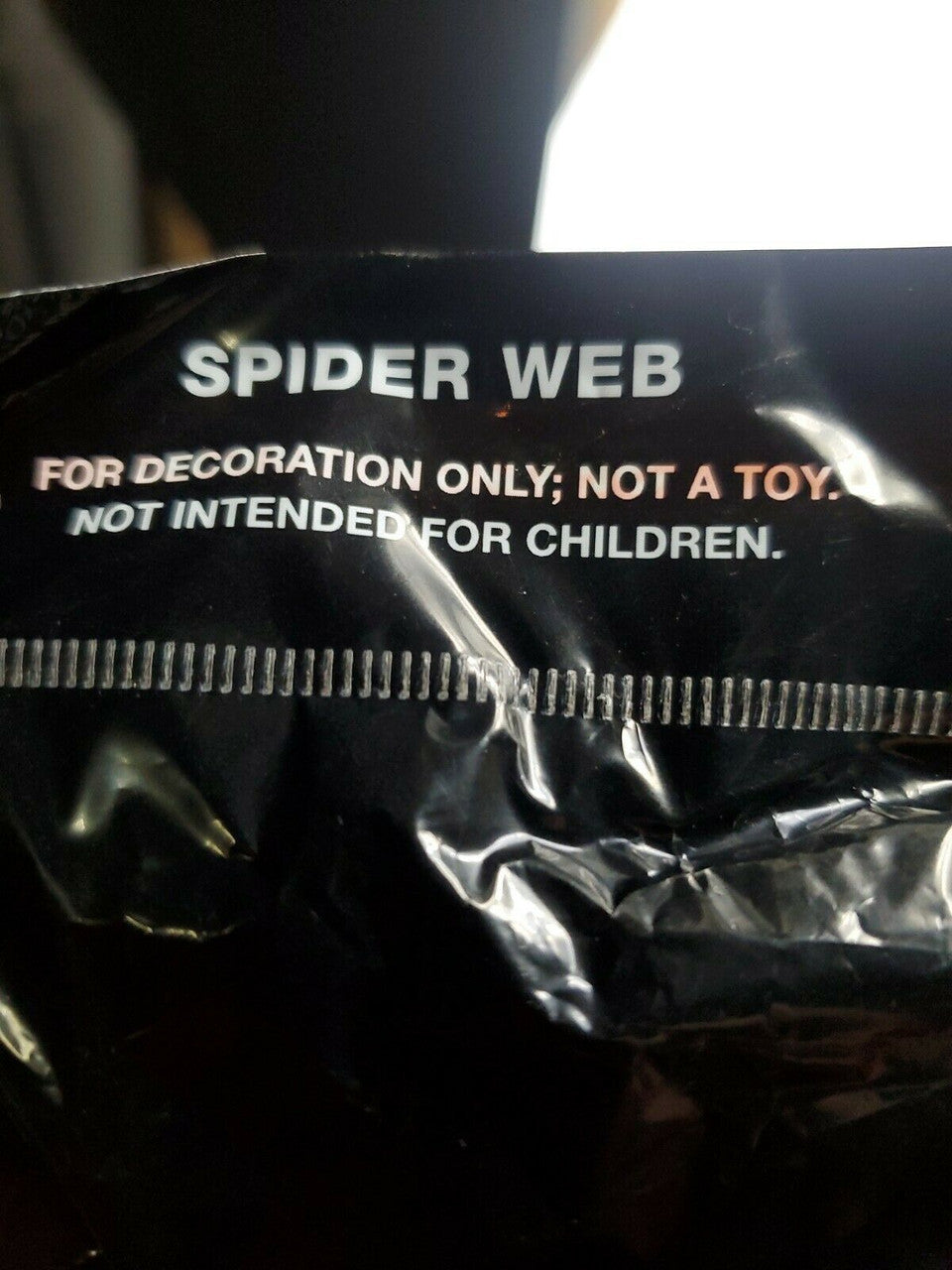 Halloween Spider Web Sticky Decorative White Happy Halloween Lot Of 3 Pack