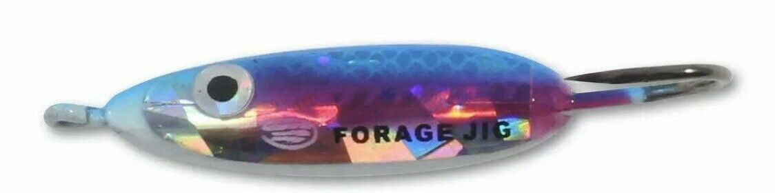 Northland FMJ8-25  Holographic Forage No.8 Minnow Jig, Super-Glow Rainbow