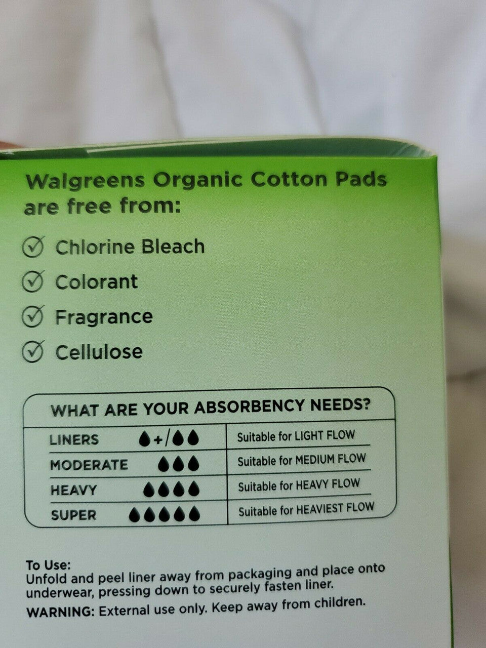 Light Organic Cotton For Sensitive Skin Panty Liners 24 Ct