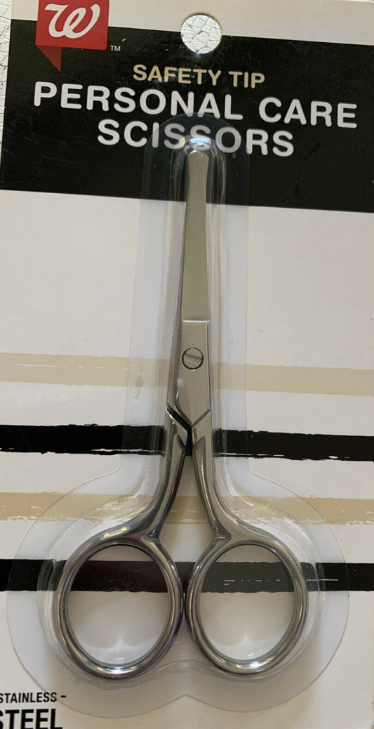 Walgreens Care Scissors Safety Tip Stainless Steel