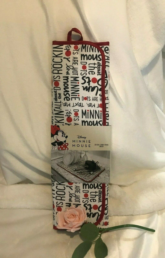 Disney Minnie Mouse Dish Drying Mat 16in x 18in different styles