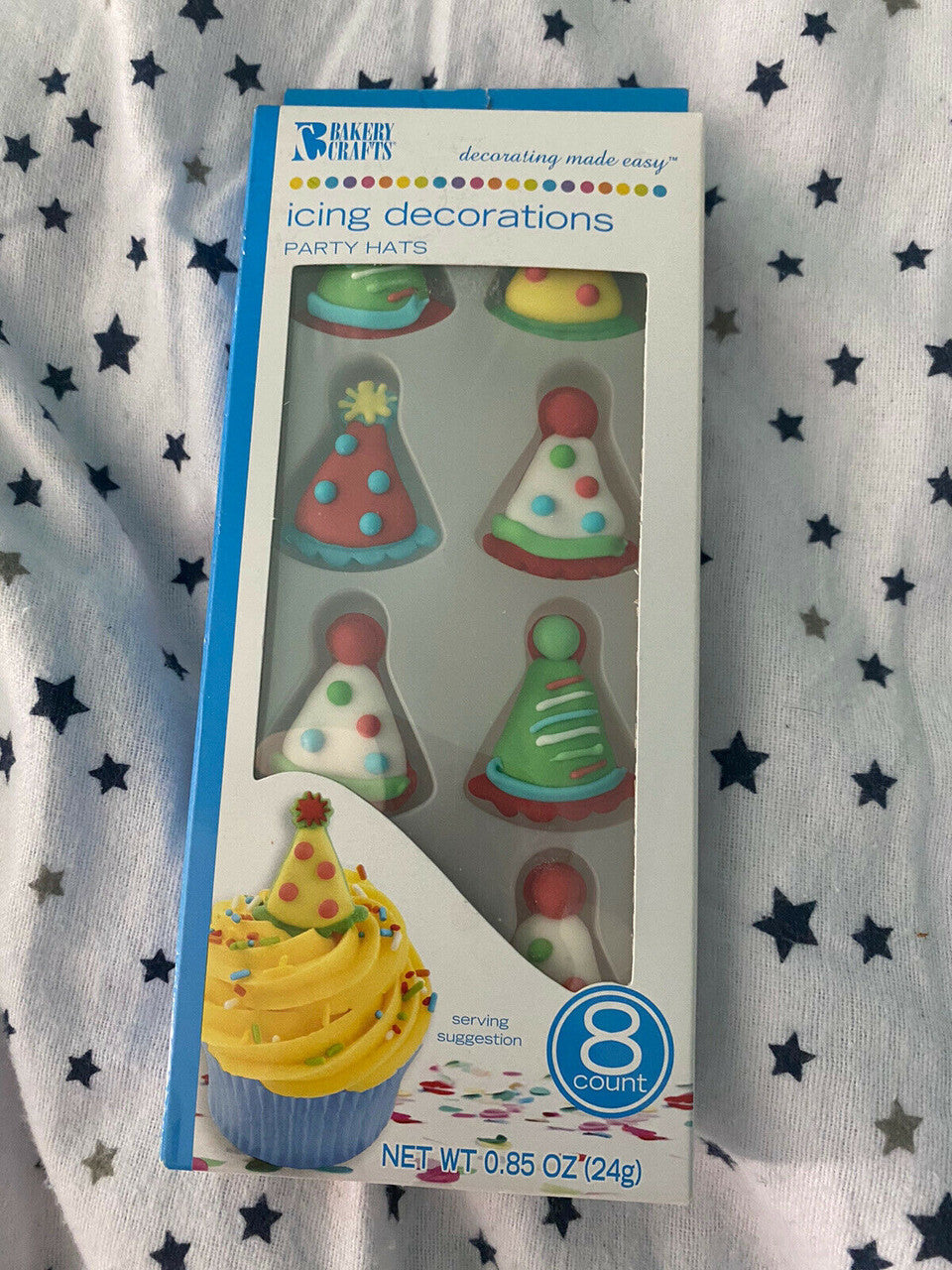 Bakery Crafts Icing Decorations Party Hats 0.85oz