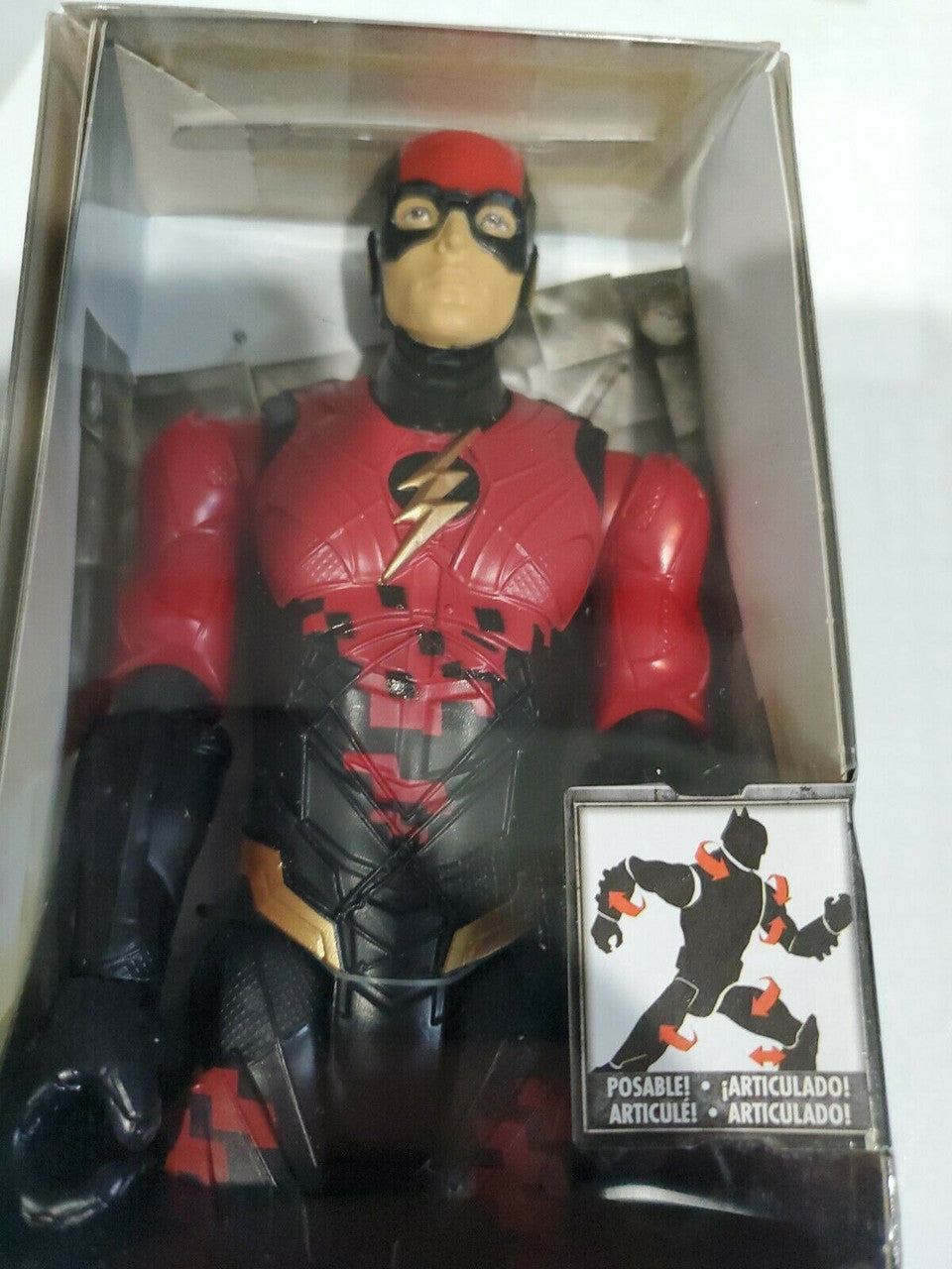 THE FLASH STEALTH SUIT ( 12" )  ( 2018 ) JUSTICE LEAGUE ACTION FIGURE ( MATTEL )