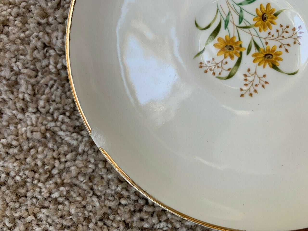 Vintage Royal China 22k Gold 40 pieces Suzan Yellow Flower Set