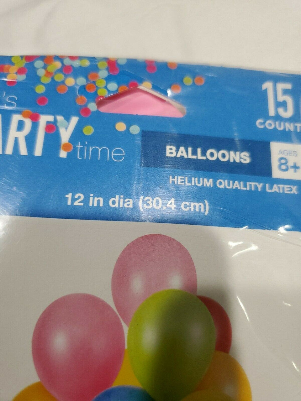 PARTY Standard Color Assorted Latex Helium Balloons 12" Ages 8+ ( 2 pack 30 pc )