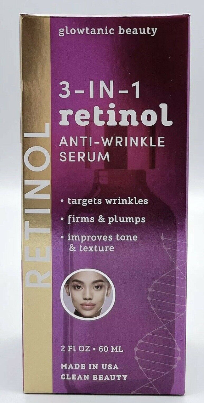 Glowtanic Beauty 3-in-1 Retinol Anti-wrinkle Serum 2 fl oz