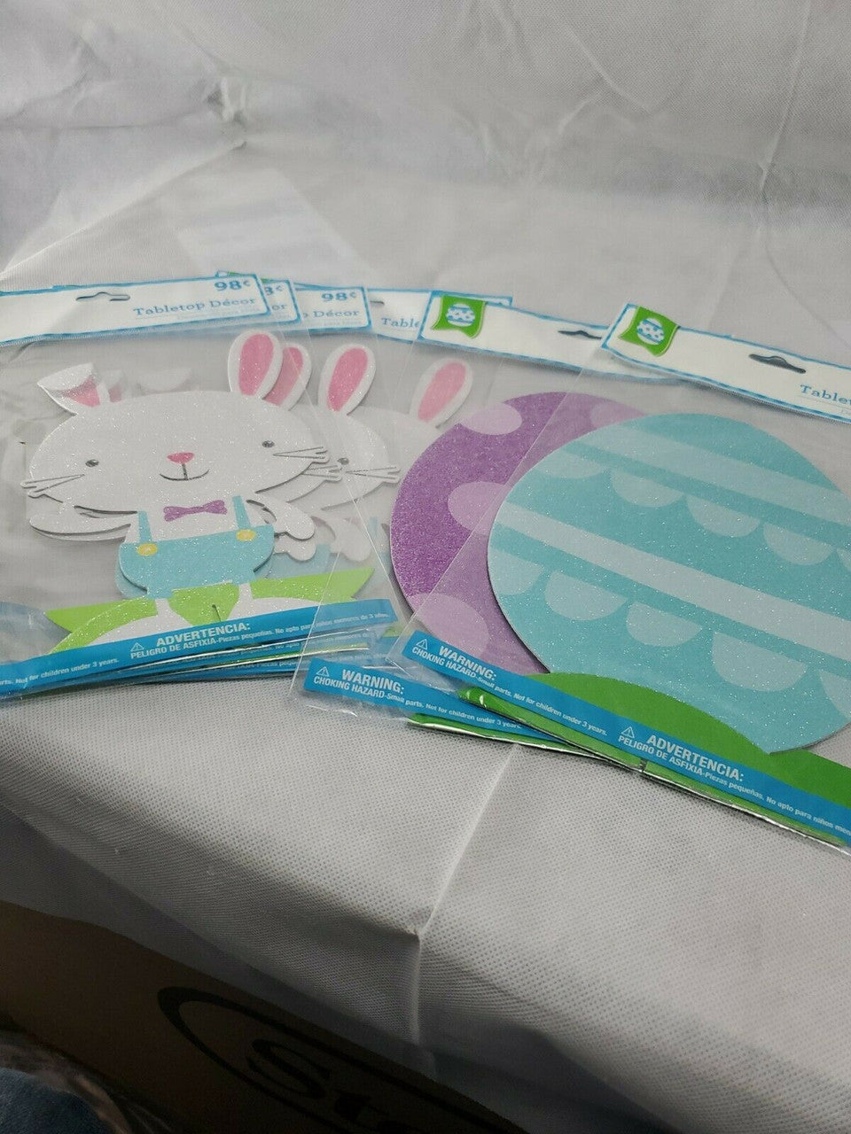 Easter Spring Table Top Decor Decorations Bunny Egg  Rabbit Lot of 7 pc